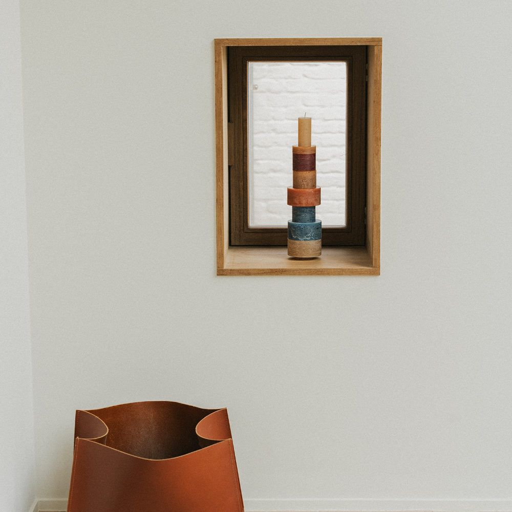 MODULES Ensemble de bougies empilables Tons naturels