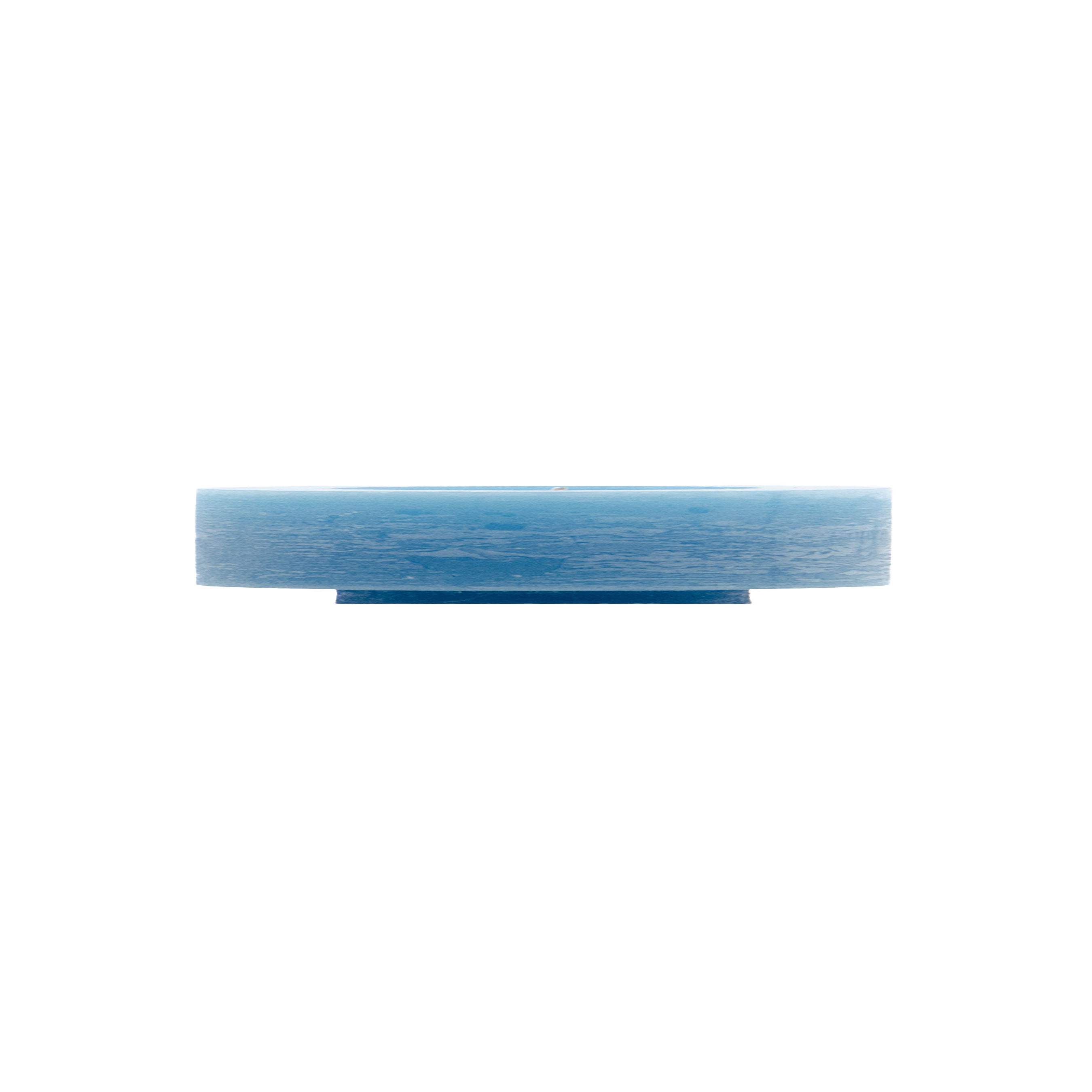 blauwe kaarsenhouder van Stan Editions. Blue Candleholder from Stan Editions. Bougeoir bleu de Stan Editions.